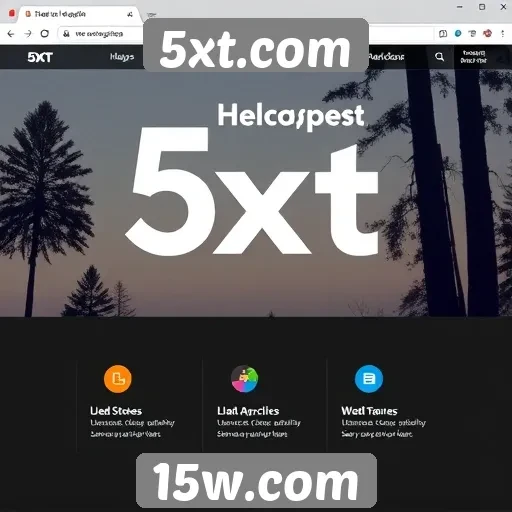 Interface do usuário no 5xt.com é intuitiva